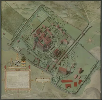 Plan Of The Abbey Of The Dunes At Koksijde
