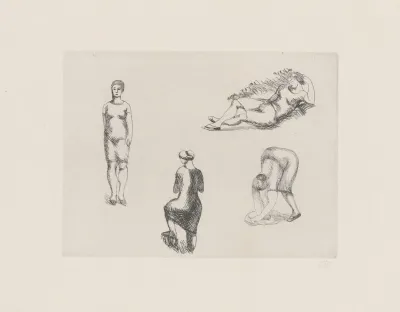 Planche Aux Quatre Croquis