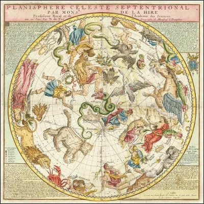 Planisphere Celeste Septentrional Par Monsr De La Hire