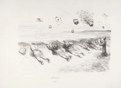 Planques 1914 Marmites Pots De Fleurs Pruneaux