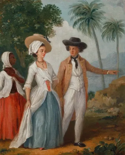 Planter And His Wife With A Servant