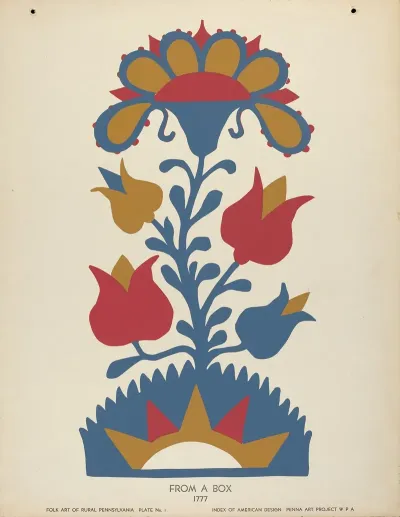 Plate 1 From Portfolio Folk Art Of Rural Pennsylvania 2