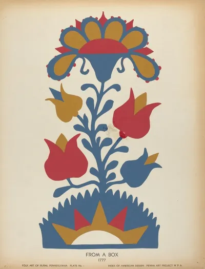 Plate 1 From Portfolio Folk Art Of Rural Pennsylvania