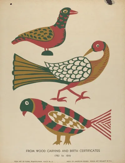 Plate 10 From Portfolio Folk Art Of Rural Pennsylvania