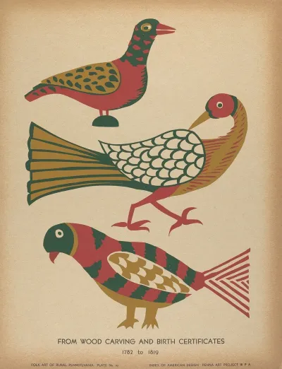 Plate 10 From The Portfolio Folk Art Of Rural Pennsylvania