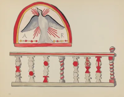 Plate 10 Holy Ghost Lunette From Portfolio Spanish Colonial Designs Of New Mexico 2