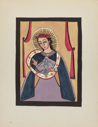 Plate 11 Annunciation From Portfolio Spanish Colonial Designs Of New Mexico