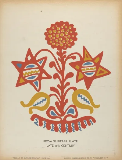 Plate 11 From The Portfolio Folk Art Of Rural Pennsylvania