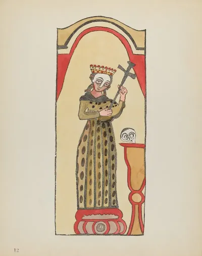 Plate 12 Saint Rita From Portfolio Spanish Colonial Designs Of New Mexico 2