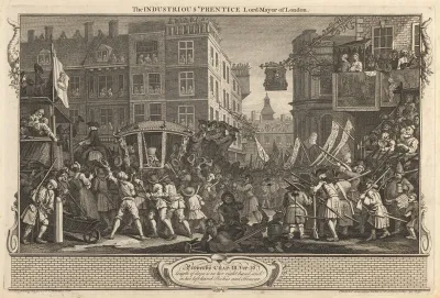 Plate 12 The Industrious Prentice Lord Mayor Of London