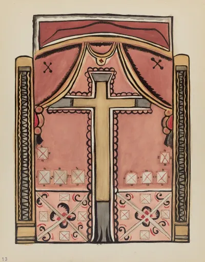 Plate 13 Designs With Cross Chimayo From Portfolio Spanish Colonial Designs Of New Mexico