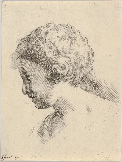 Plate 13 Head Of A Young Boy In Profile