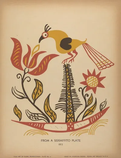 Plate 14 From The Portfolio Folk Art Of Rural Pennsylvania