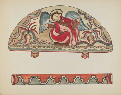Plate 15 The Creation Lunette From Portfolio Spanish Colonial Designs Of New Mexico 2