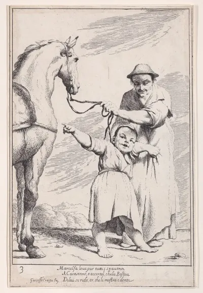 Plate 17 Marcolfa Shows Cacasenno A Horse