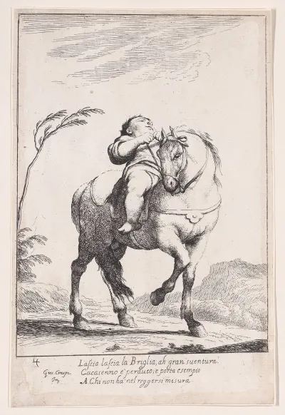 Plate 18 Cacasenno On Horseback
