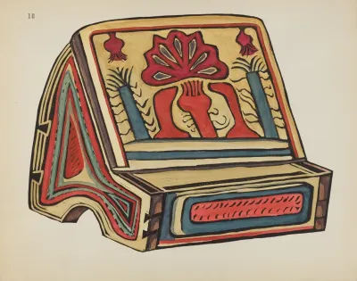 Plate 18 Reading Stand Llano From Portfolio Spanish Colonial Designs Of New Mexico