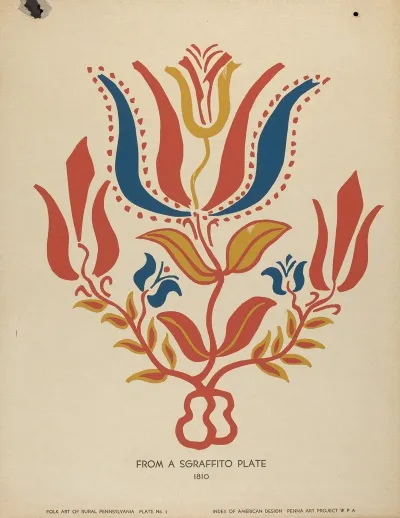 Plate 2 From Portfolio Folk Art Of Rural Pennsylvania 2