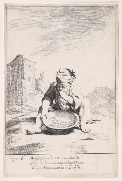 Plate 20 Cacasenno Eating A Bowl Of Pasta