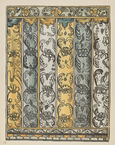 Plate 22 Wall Decoration From Portfolio Spanish Colonial Designs Of New Mexico