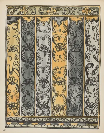 Plate 22 Wall Decoration Laguna From Portfolio Spanish Colonial Designs Of New Mexico