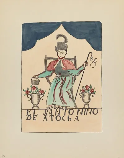 Plate 24 The Lost Child Of Atocha From Portfolio Spanish Colonial Designs Of New Mexico