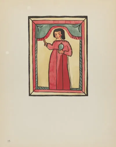 Plate 25 The Lost Child From Portfolio Spanish Colonial Designs Of New Mexico