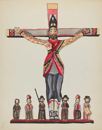 Plate 29 Saint Acacius From Portfolio Spanish Colonial Designs Of New Mexico 2