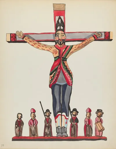 Plate 29 Saint Acacius From Portfolio Spanish Colonial Designs Of New Mexico 4