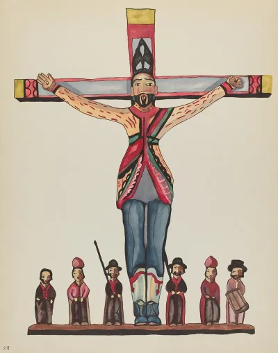 Plate 29 Saint Acacius From Portfolio Spanish Colonial Designs Of New Mexico