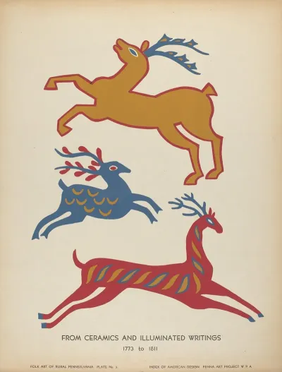 Plate 3 From Portfolio Folk Art Of Rural Pennsylvania 3