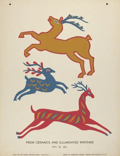 Plate 3 From Portfolio Folk Art Of Rural Pennsylvania 4