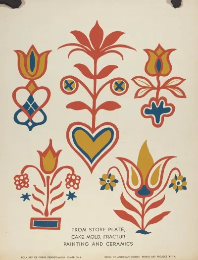 Plate 3 From Portfolio Folk Art Of Rural Pennsylvania 5