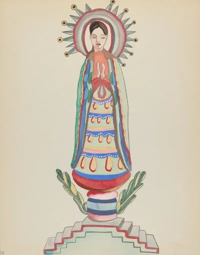 Plate 34 Our Lady Of Light From Portfolio Spanish Colonial Designs Of New Mexico