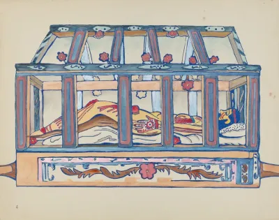 Plate 4 Christ In Sepulchre From Portfolio Spanish Colonial Designs Of New Mexico