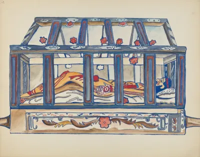 Plate 4 Christ In The Sepulchre From Portfolio Spanish Colonial Designs Of New Mexico 2