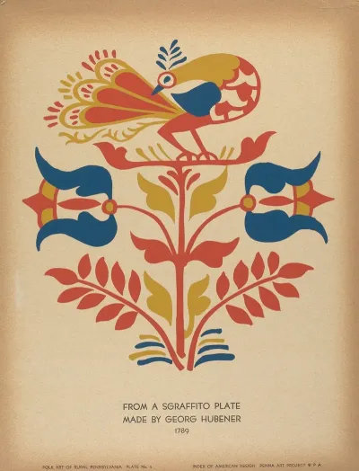 Plate 4 From Portfolio Folk Art Of Rural Pennsylvania 2