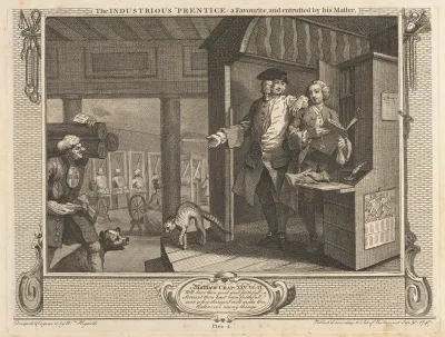 Plate 4 The Industrious Prentice A Favourite And Entrusted By His Master