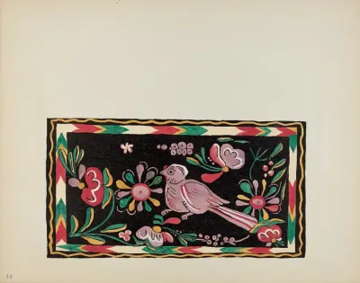 Plate 44 Painted Chest Design From Portfolio Spanish Colonial Designs Of New Mexico 2