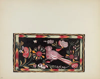 Plate 44 Painted Chest Design From Portfolio Spanish Colonial Designs Of New Mexico