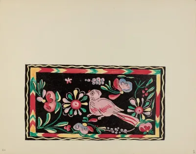 Plate 44 Painted Chest Designs From Portfolio Spanish Colonial Designs Of New Mexico