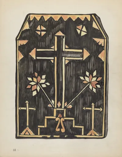 Plate 46 Straw Applique Design From Portfolio Spanish Colonial Designs Of New Mexico 2