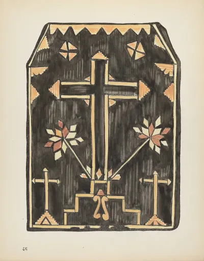 Plate 46 Straw Applique Design From Portfolio Spanish Colonial Designs Of New Mexico 3