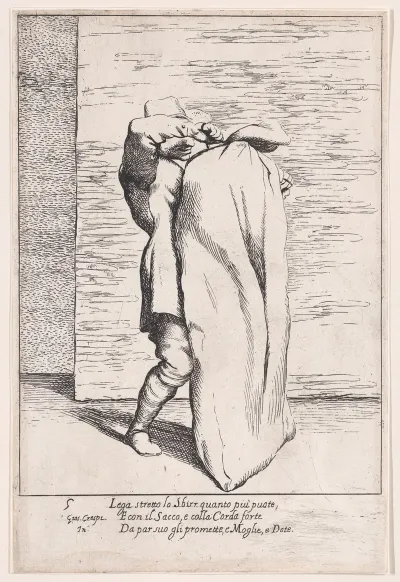 Plate 5 Bertoldo Putting The Jailor Into The Sack