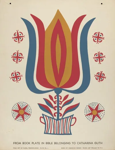 Plate 9 From Portfolio Folk Art Of Rural Pennsylvania