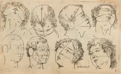 Plate I Artist Study Of Male And Female Head