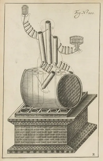 Plate R Pyrotechnic Set Piece Of Bacchus Interior