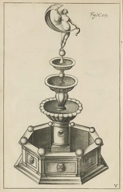 Plate V Pyrotechnic Set Piece Of Fortuna Exterior