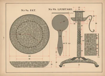Platter And Candlestick