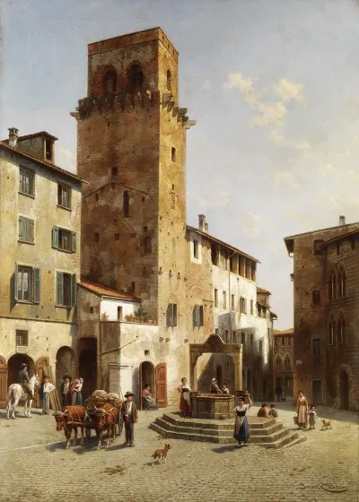 Platz In San Gimignano